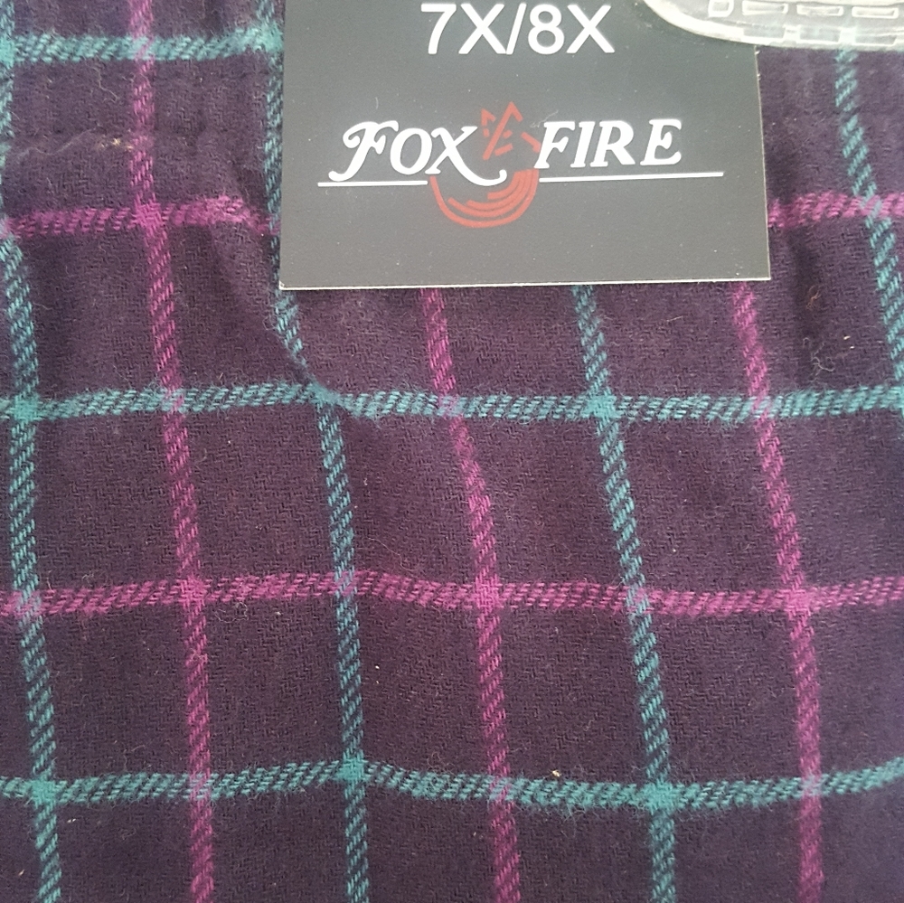 Unisex Loungers 7X/8X Blue Plaid New